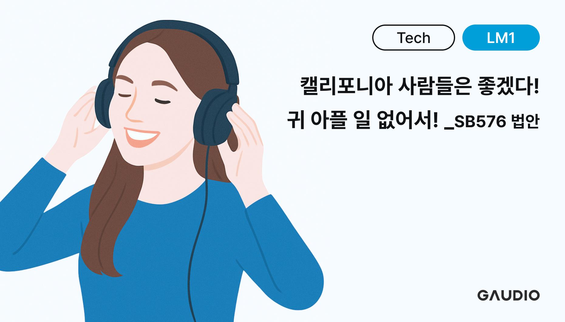 캘리포니아 사람들은 좋겠다! 귀 아플 일 없어서! (SB576 법안)