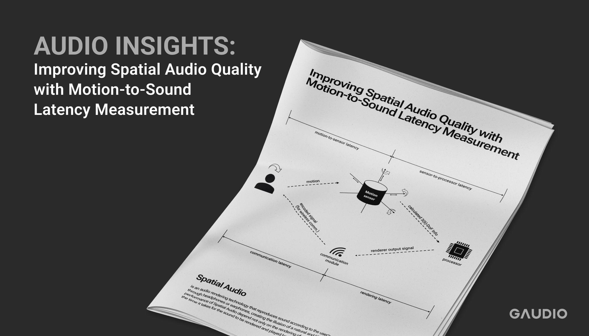Improving Spatial Audio Quality with Motion-to-Sound Latency Measurement 